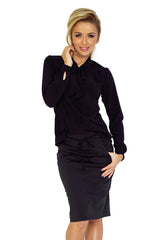 Blouse with bond navy blue / Numoco 140-4