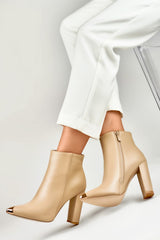 Heel boots beige / 185404 PRIMO