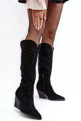 Heel boots black / 188717 Step in style-0