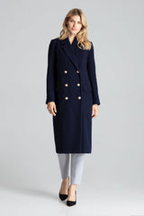 Coat navy blue / 138306 Figl-0