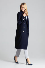 Coat navy blue / 138306 Figl-1