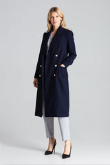 Coat navy blue / 138306 Figl-3