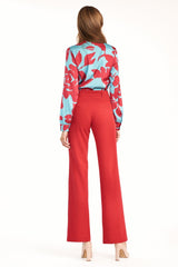 Women trousers red / 158330 Nife-2