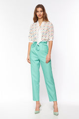 Women trousers green / 163408 Nife-1