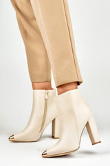 Heel boots beige / 185404 PRIMO-1