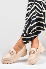 Heeled low shoes beige / 186504 PRIMO-1